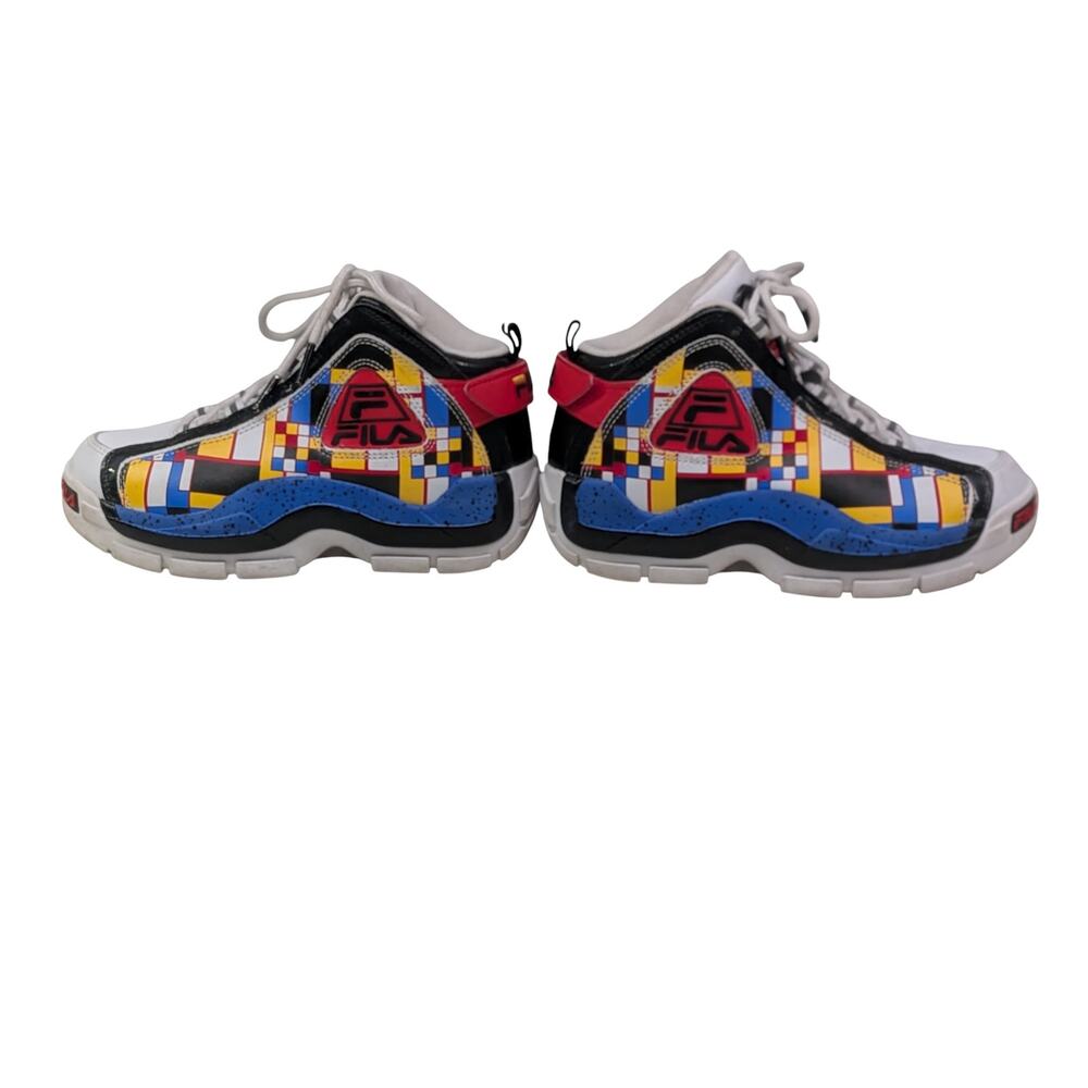 Fila Grant Hill 2 Ludi White Black Gold Classic Athletic Basketball Shoes Boys - Picture 4 of 14